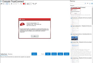 Comodo TrustConnect - Flamory bookmarks and screenshots