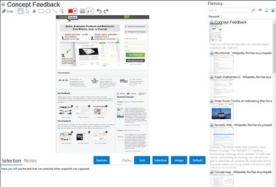 Concept Feedback - Flamory bookmarks and screenshots