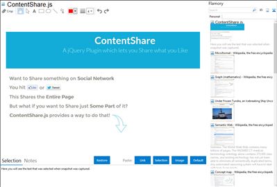 ContentShare.js - Flamory bookmarks and screenshots