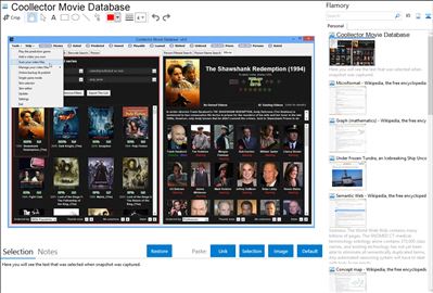 Coollector Movie Database - Flamory bookmarks and screenshots