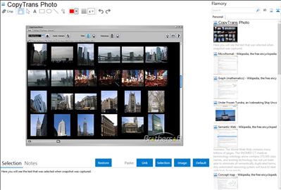 CopyTrans Photo - Flamory bookmarks and screenshots