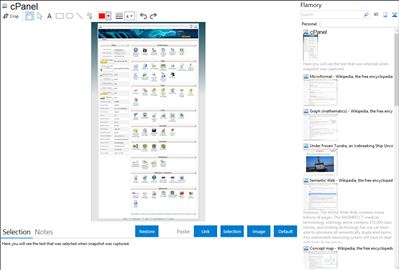 cPanel - Flamory bookmarks and screenshots