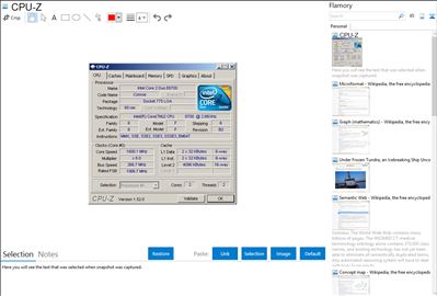 CPU-Z - Flamory bookmarks and screenshots