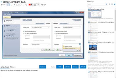 Data Compare SQL - Flamory bookmarks and screenshots