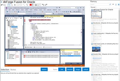 dbForge Fusion for Oracle - Flamory bookmarks and screenshots