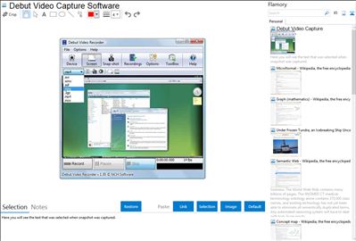 Debut Video Capture Software - Flamory bookmarks and screenshots