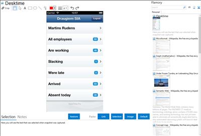 Desktime - Flamory bookmarks and screenshots