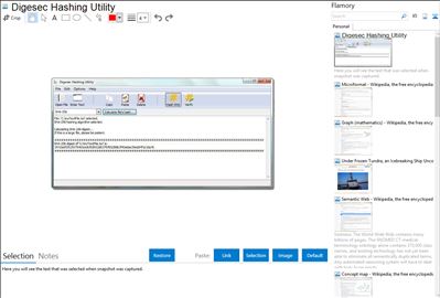 Digesec Hashing Utility - Flamory bookmarks and screenshots