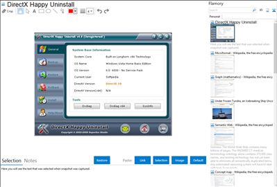 DirectX Happy Uninstall - Flamory bookmarks and screenshots