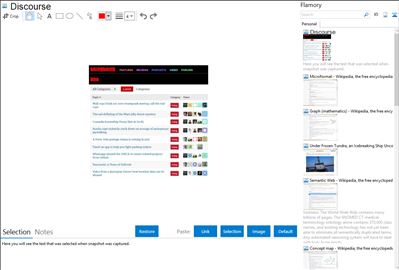 Discourse - Flamory bookmarks and screenshots
