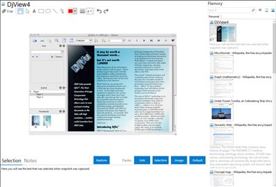 DjView4 - Flamory bookmarks and screenshots