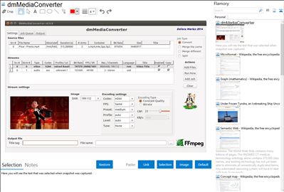 dmMediaConverter - Flamory bookmarks and screenshots