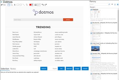 Dotmos - Flamory bookmarks and screenshots