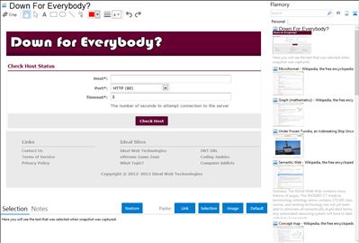 Down For Everybody? - Flamory bookmarks and screenshots