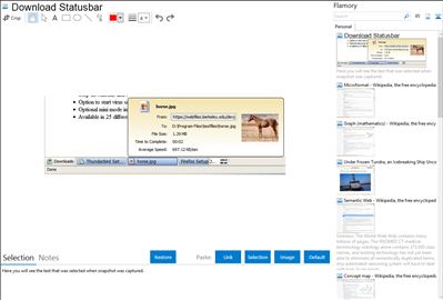 Download Statusbar - Flamory bookmarks and screenshots