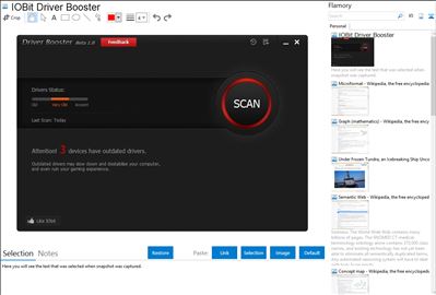 IOBit Driver Booster - Flamory bookmarks and screenshots
