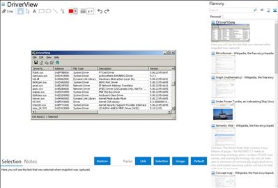 DriverView - Flamory bookmarks and screenshots