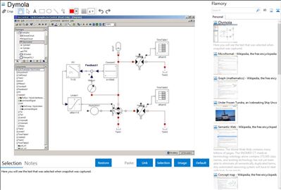 Dymola - Flamory bookmarks and screenshots