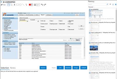 e-conomic - Flamory bookmarks and screenshots