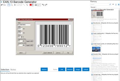 EAN-13 Barcode Generator - Flamory bookmarks and screenshots