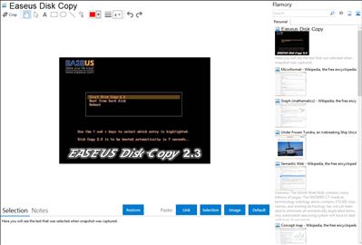 Easeus Disk Copy - Flamory bookmarks and screenshots