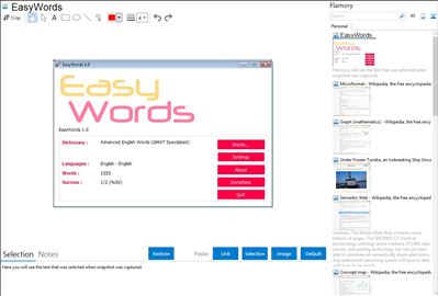 EasyWords - Flamory bookmarks and screenshots