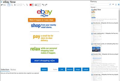 eBay Now - Flamory bookmarks and screenshots