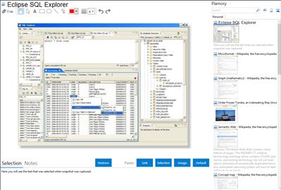 Eclipse SQL Explorer - Flamory bookmarks and screenshots