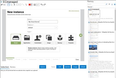 ECmanaged - Flamory bookmarks and screenshots