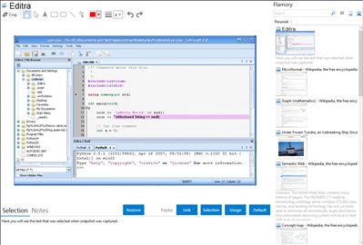 Editra - Flamory bookmarks and screenshots
