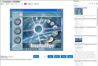 Excelsior Installer - Flamory bookmarks and screenshots