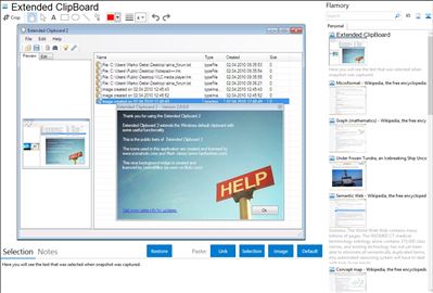 Extended ClipBoard - Flamory bookmarks and screenshots