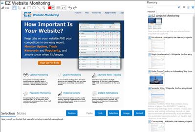 EZ Website Monitoring - Flamory bookmarks and screenshots
