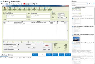 F-Billing Revolution - Flamory bookmarks and screenshots