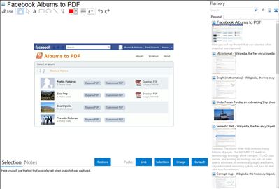 Facebook Albums to PDF - Flamory bookmarks and screenshots