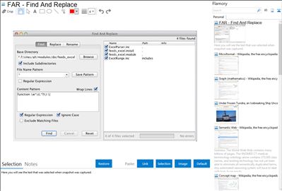 FAR - Find And Replace - Flamory bookmarks and screenshots