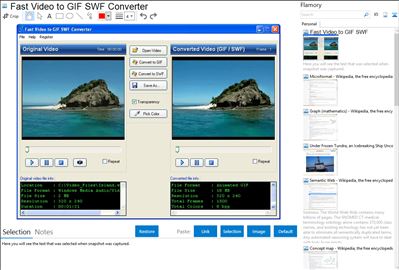 Fast Video to GIF SWF Converter - Flamory bookmarks and screenshots