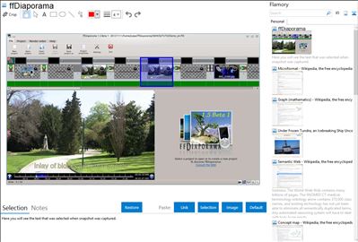 ffDiaporama - Flamory bookmarks and screenshots