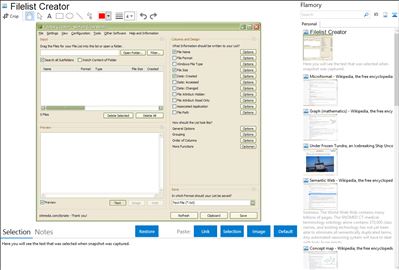 Filelist Creator - Flamory bookmarks and screenshots