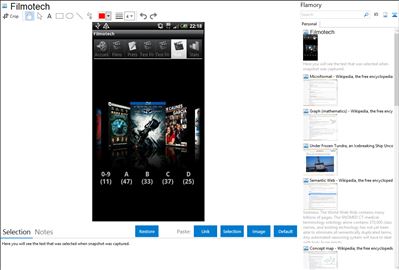 Filmotech - Flamory bookmarks and screenshots