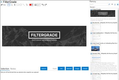 FilterGrade - Flamory bookmarks and screenshots