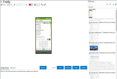 Firefly - Flamory bookmarks and screenshots