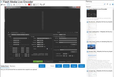 Flash Media Live Encoder - Flamory bookmarks and screenshots