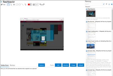 flashbackr - Flamory bookmarks and screenshots