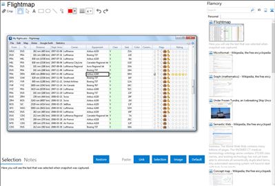 Flightmap - Flamory bookmarks and screenshots