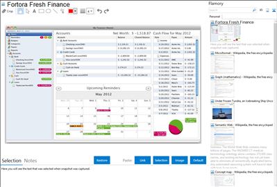 Fortora Fresh Finance - Flamory bookmarks and screenshots