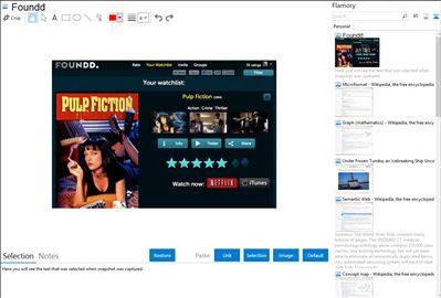 Foundd - Flamory bookmarks and screenshots