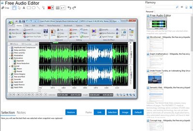 Free Audio Editor - Flamory bookmarks and screenshots