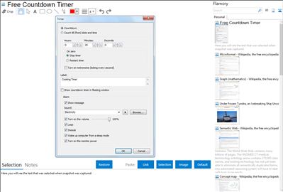 Free Countdown Timer - Flamory bookmarks and screenshots
