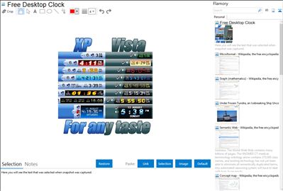 Free Desktop Clock - Flamory bookmarks and screenshots